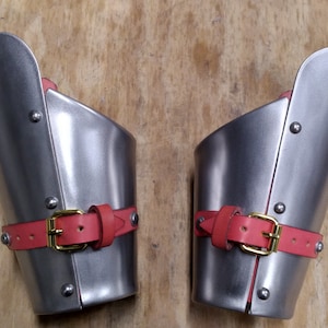 ASAki Hema Gear Forearm Guards,Vambrace,Plastic Made,Arcuated Construction,for Steel Sword Sparring.(Pair