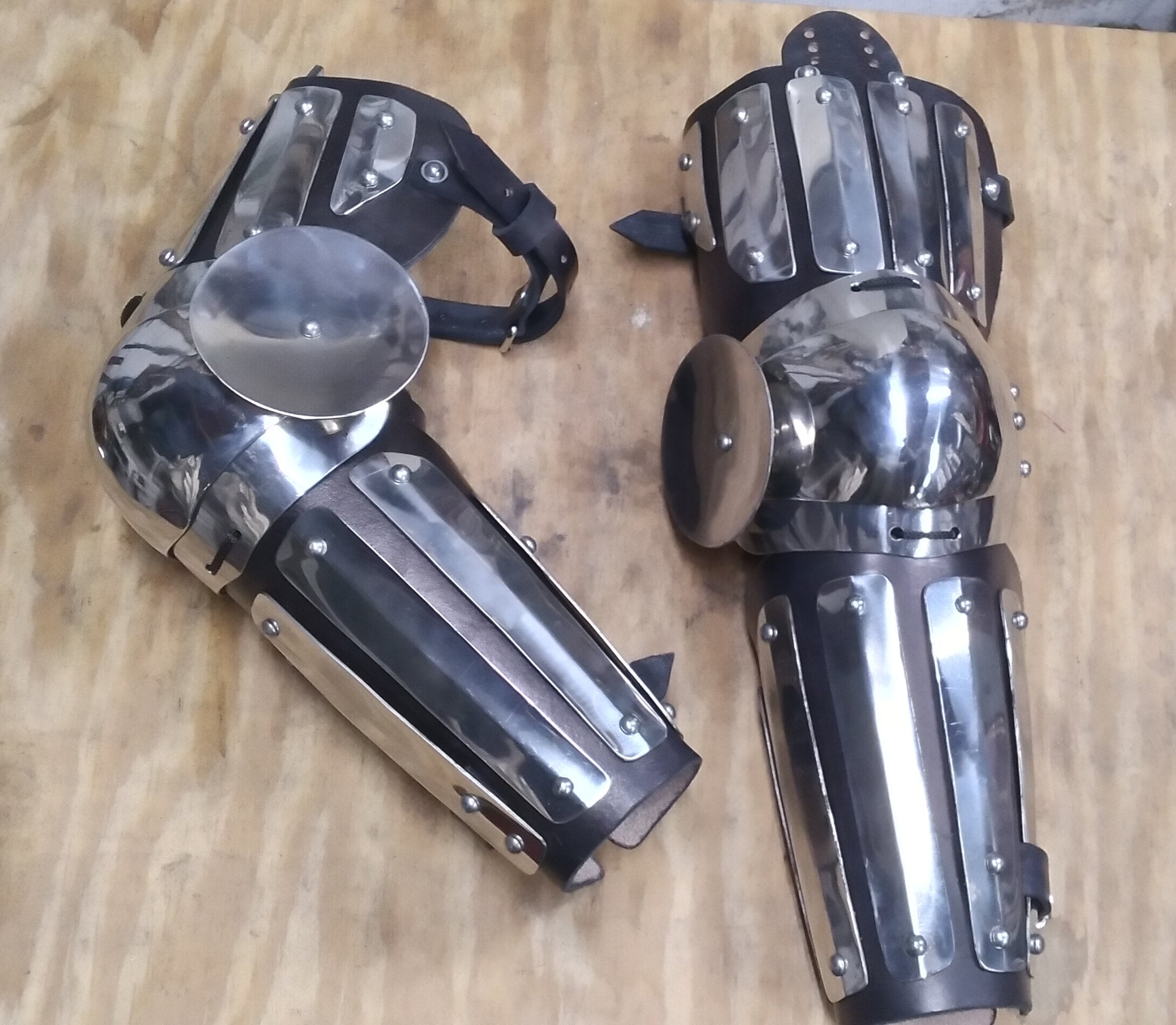 Splinted arm harness armour sca armor hema vambrace larp cosplay bracer