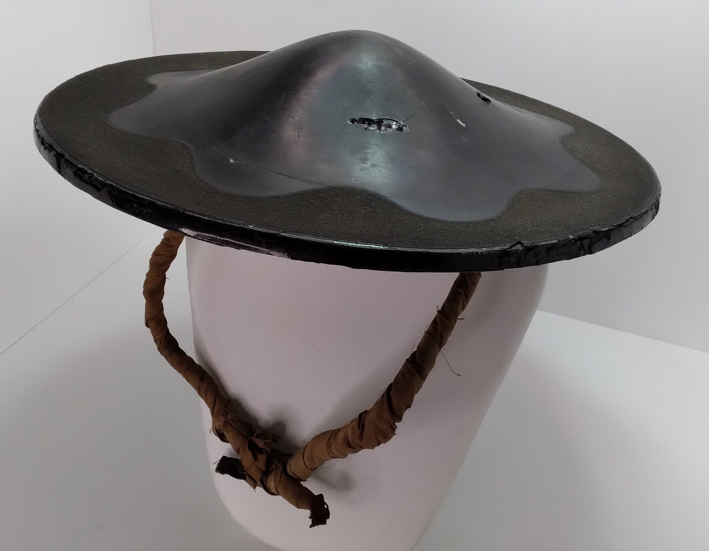 Authentic Edo Period (1603-1867) Samurai Jingasa War Kasa