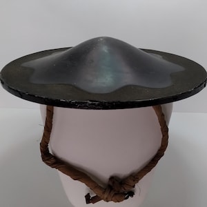 Authentic Edo period (1603-1867) Samurai Jingasa war kasa Japanese Jinagasa armor helmet from Japan yoroi armoured hat