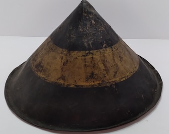 Authentic Edo period (1603-1867) Samurai Jingasa war kasa yoroi armour hat Japanese Jinagasa armor helmet from Japan