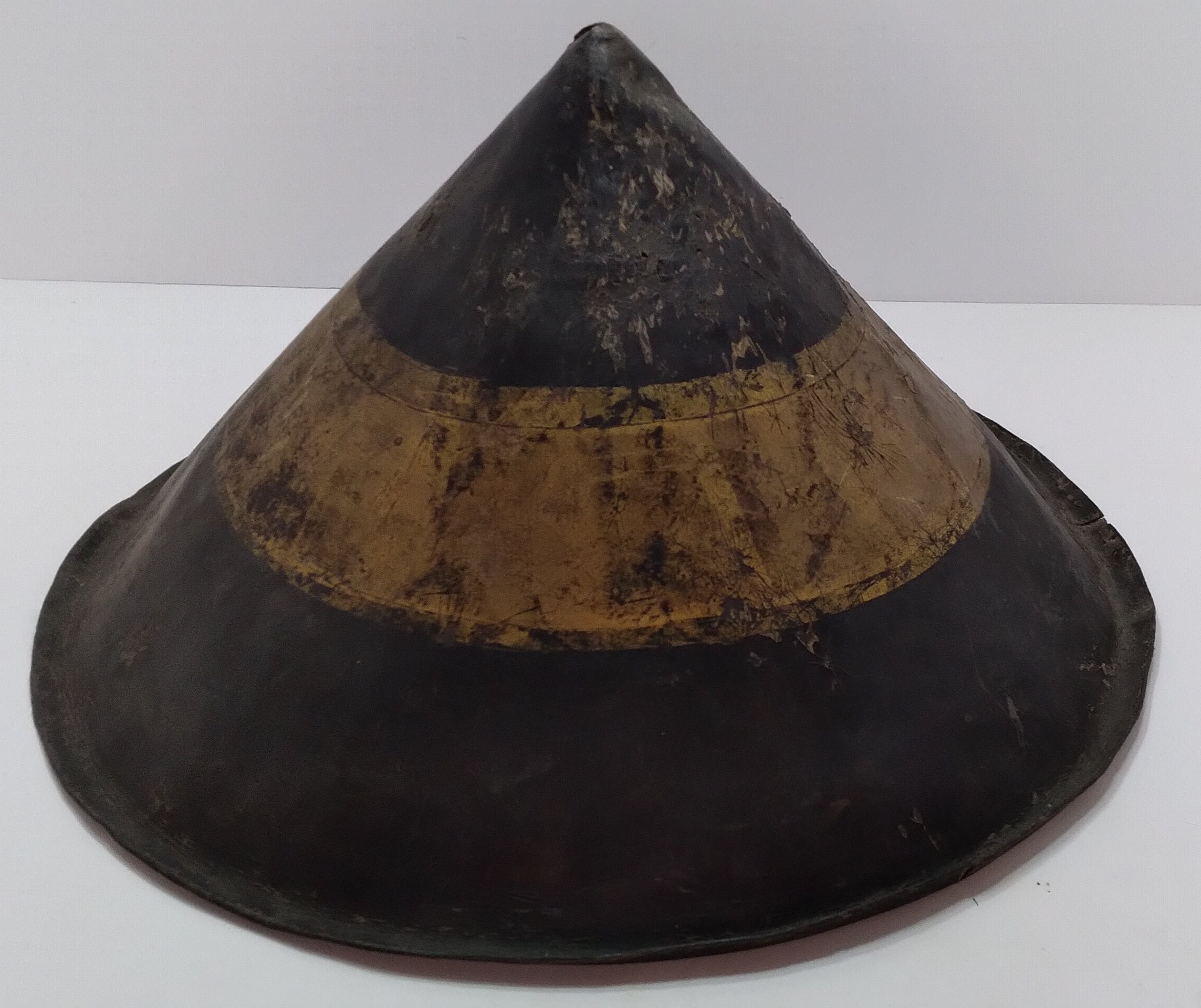 陣笠　サムライ　武具　帽子　戦国　工芸品　骨董品　時代物　鉄製 陣笠・とんきょ帽／ホームメイト