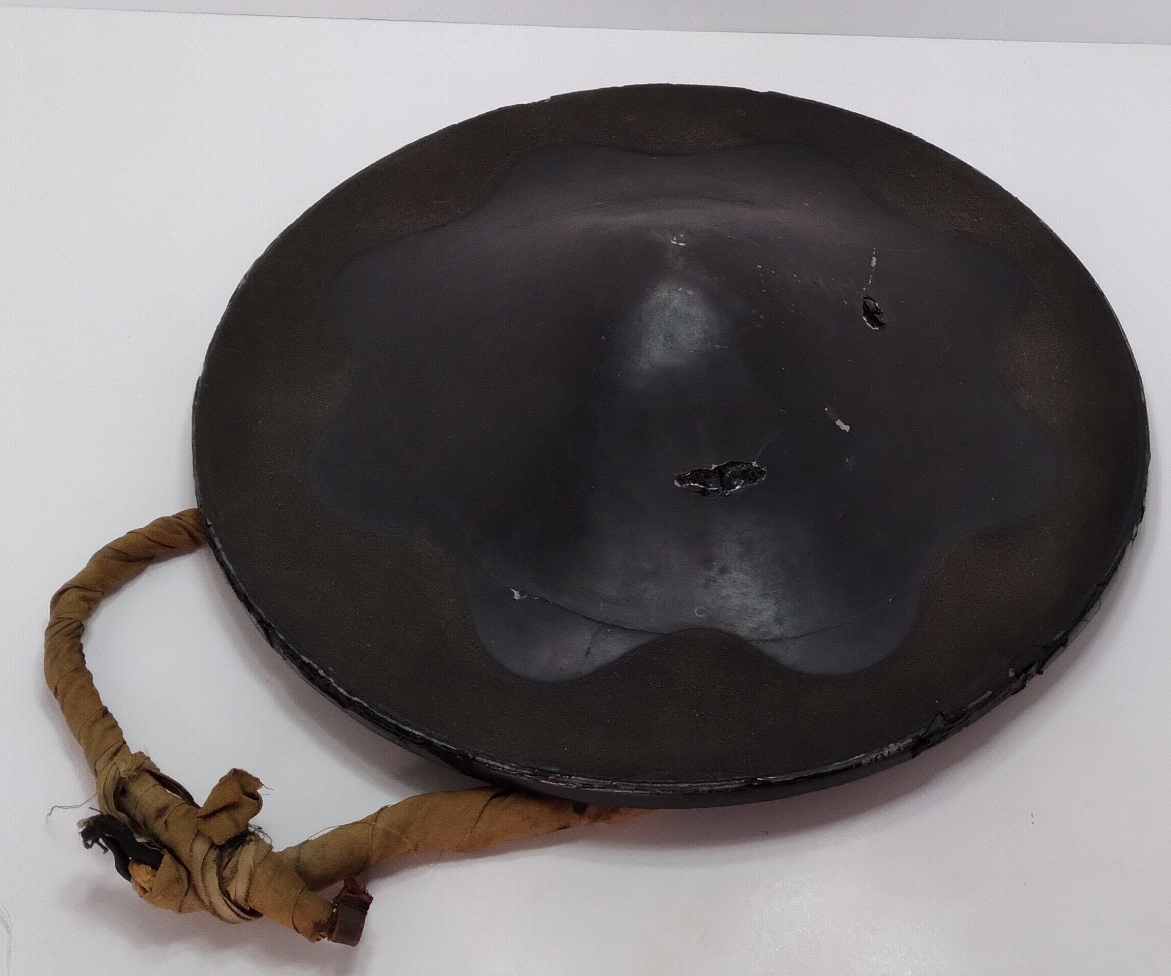 本物の江戸時代（1603-1867）の侍の陣笠、日本の陣笠の鎧、日本の鎧の