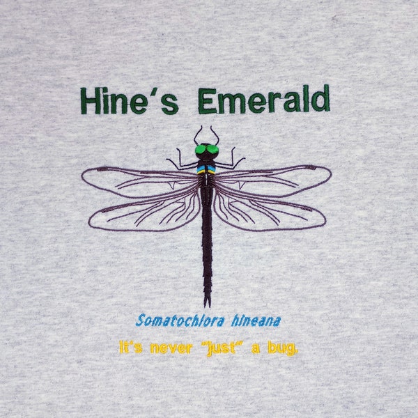 Hine's Emerald Dragonfly T-Shirts and Reverse Weave Sweatshirts