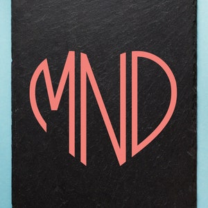 Herz Block Monogramm Aufkleber, Monogramm Vinyl Aufkleber, Monogramm Geschenke, Auto Aufkleber, Geschenk für sie, Geschenk für Mama, benutzerdefinierte Monogramm