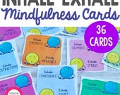 Kids Mindfulness Cards: Inhale Exhale Calming Activity (Digital Download)