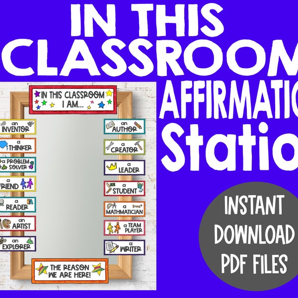 In This Classroom - Classroom Decoration - Bulletin Board -Student Inspiration - School Counseling - Student Motivation - Back to School