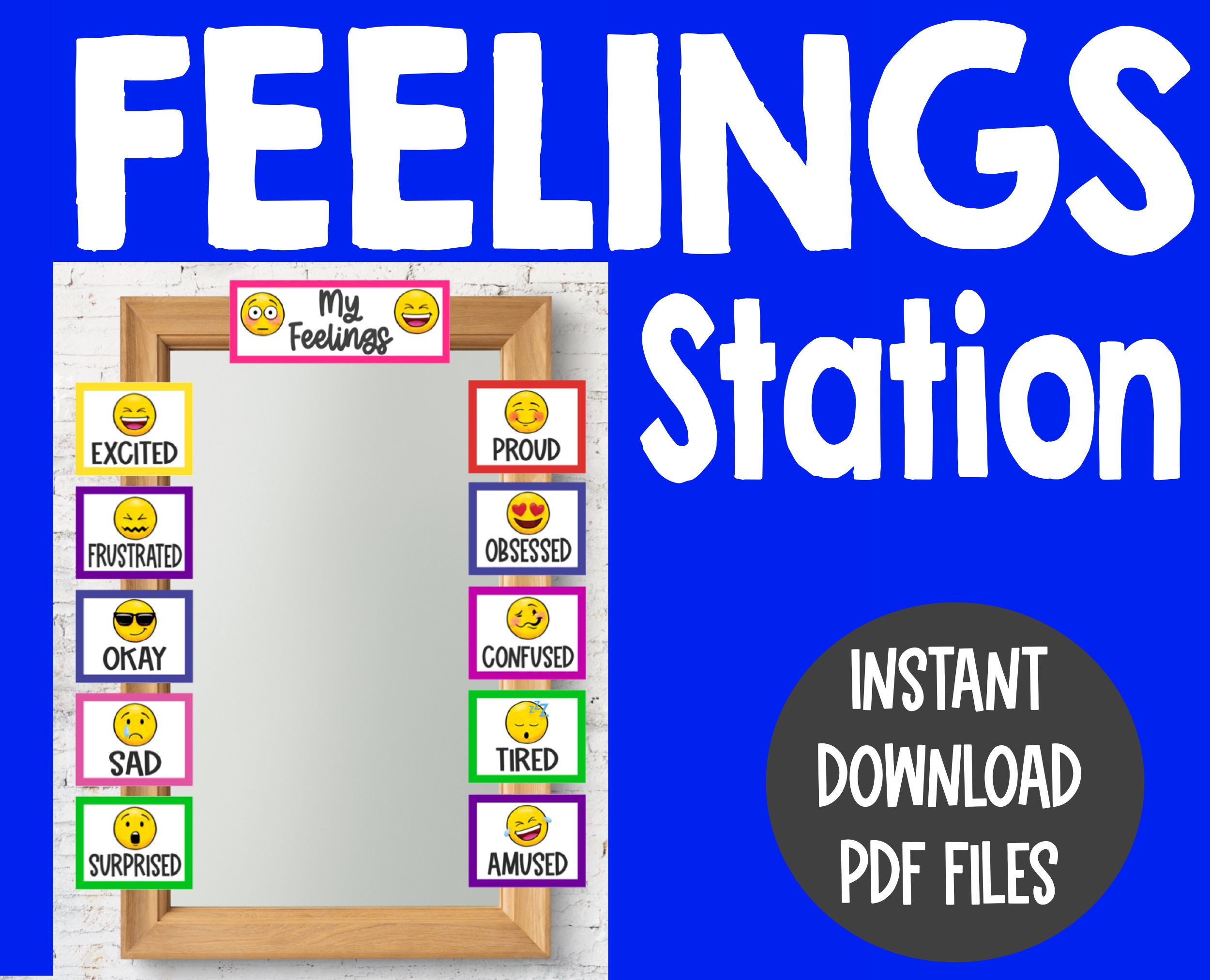 Feelings Station | Classroom Decor | Counselor Office Decor | Bulletin ...