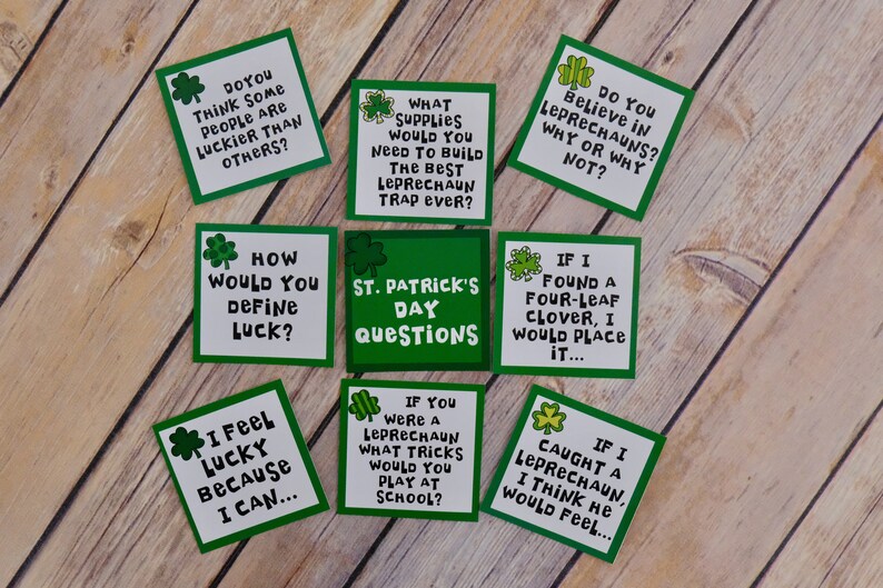 St Patrick s Day Conversation Starters Printable Etsy