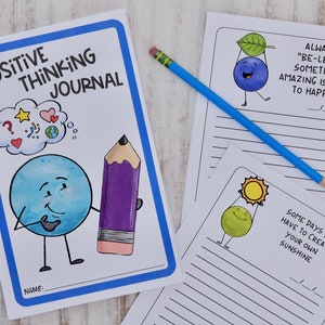 Printable Positive Thinking Journal for Kids - Reflection and ...