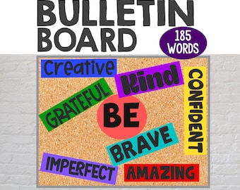 Kit de tablero de anuncios inspirador "Ser": Decoración para el aula (PDF)