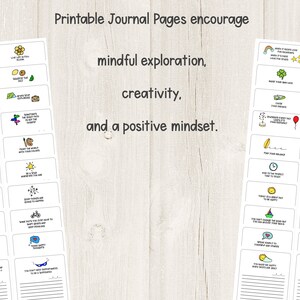 Positive Thinking Journal for Kids Reflection and Mindfulness Printable Journal Pages Set 1 image 4