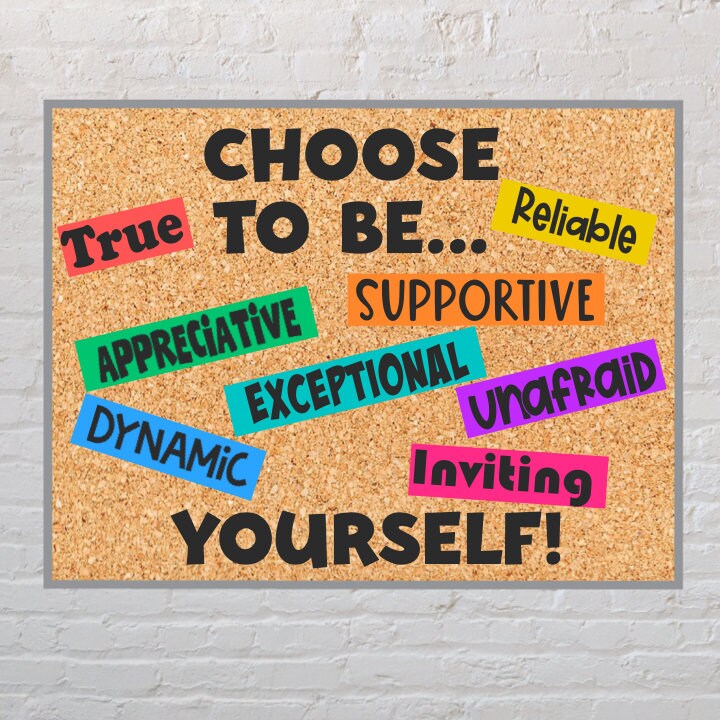 Be Bulletin Board -classroom Decoration - Back to School - Student ...