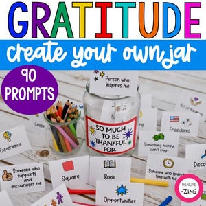 Dankbaarheid maak je eigen pot, dankbaarheidsprompts, afdrukbaar ambacht, dankbaarheidsdagboek, dankbaarheidsfamilieproject, activiteit jeugdgroep