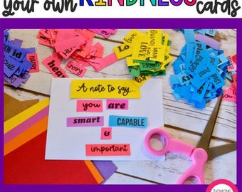 Kindness Cards Project: 600+ Printable Inspirational Words (PDF Pattern)