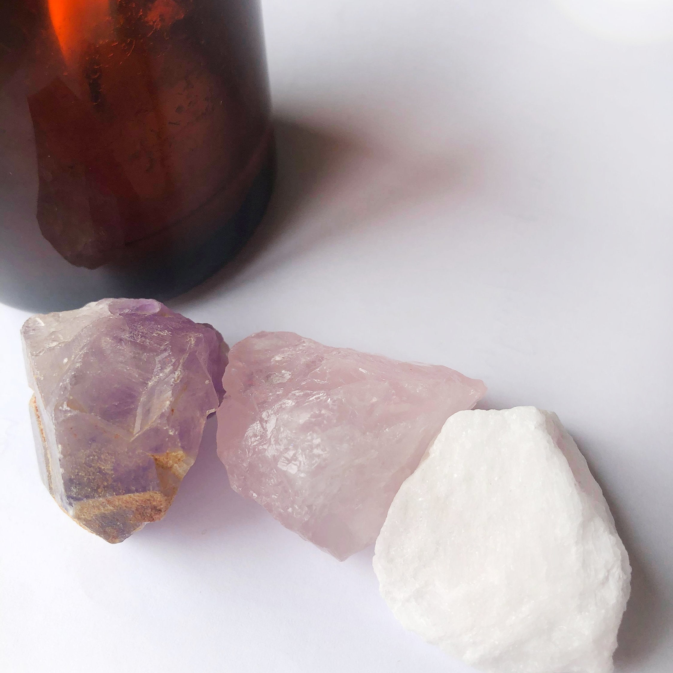 Amethyst Rose Quartz Gemstone Pack Crystal Healing Bridal Etsy