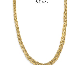 Catena A Grano Aperto Wellingsale In Oro Giallo Massiccio 14K - Spessore 1,5 Mm - Lunghezza 45,7 Cm - Chiusura A Moschettone