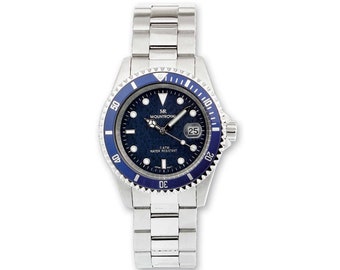 MountRoyal Stainless Steel Blue Dial Divers Watch