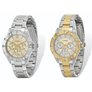 Chisel Two Tone Stainless Steel Silver and Gold-Tone Watch