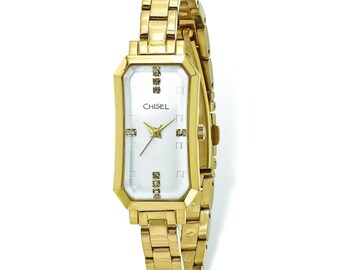 Chisel Stainless Steel Silver / Champagne Dial, Gold / White  display picture 2