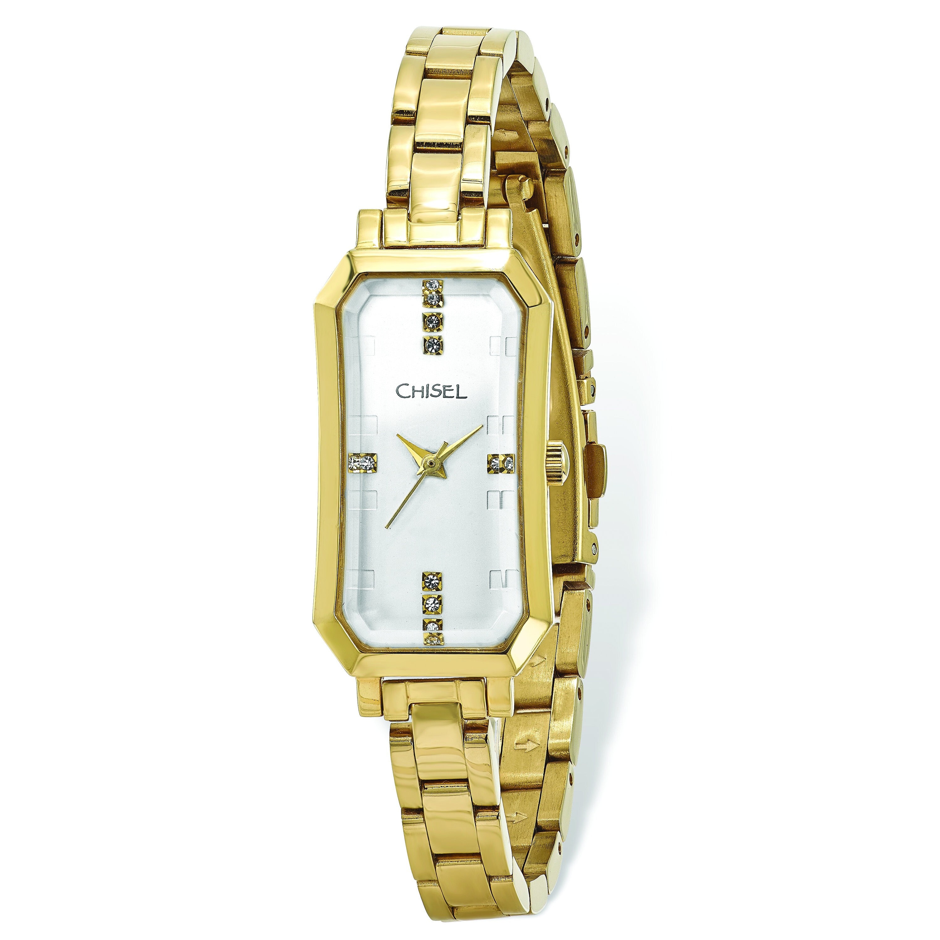 Ladies Chisel Stainless Steel Champagne Dial Wrist Watch, 7.5 inch Length Longines Spirit 37mm Chronometer Champagne Dial Steel Unisex  main image 2