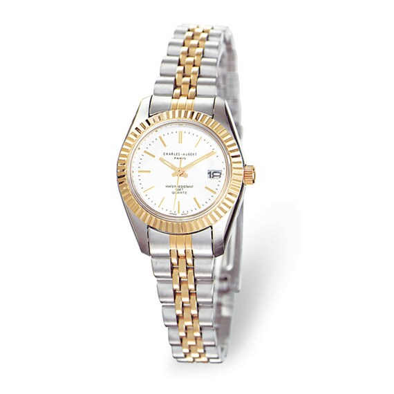 Charles Hubert Women’s Gold and silver watch Ladies Two-Tone Off White Dial Watch - Jordan main image 2