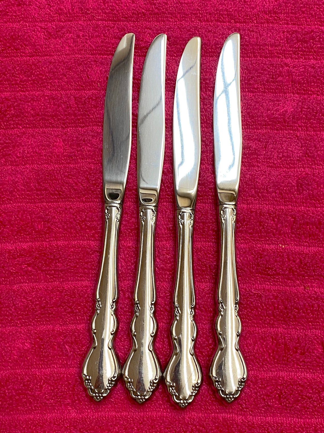 Oneida Dover glossy stainless steel flatware 20 pc set Cube Etsy