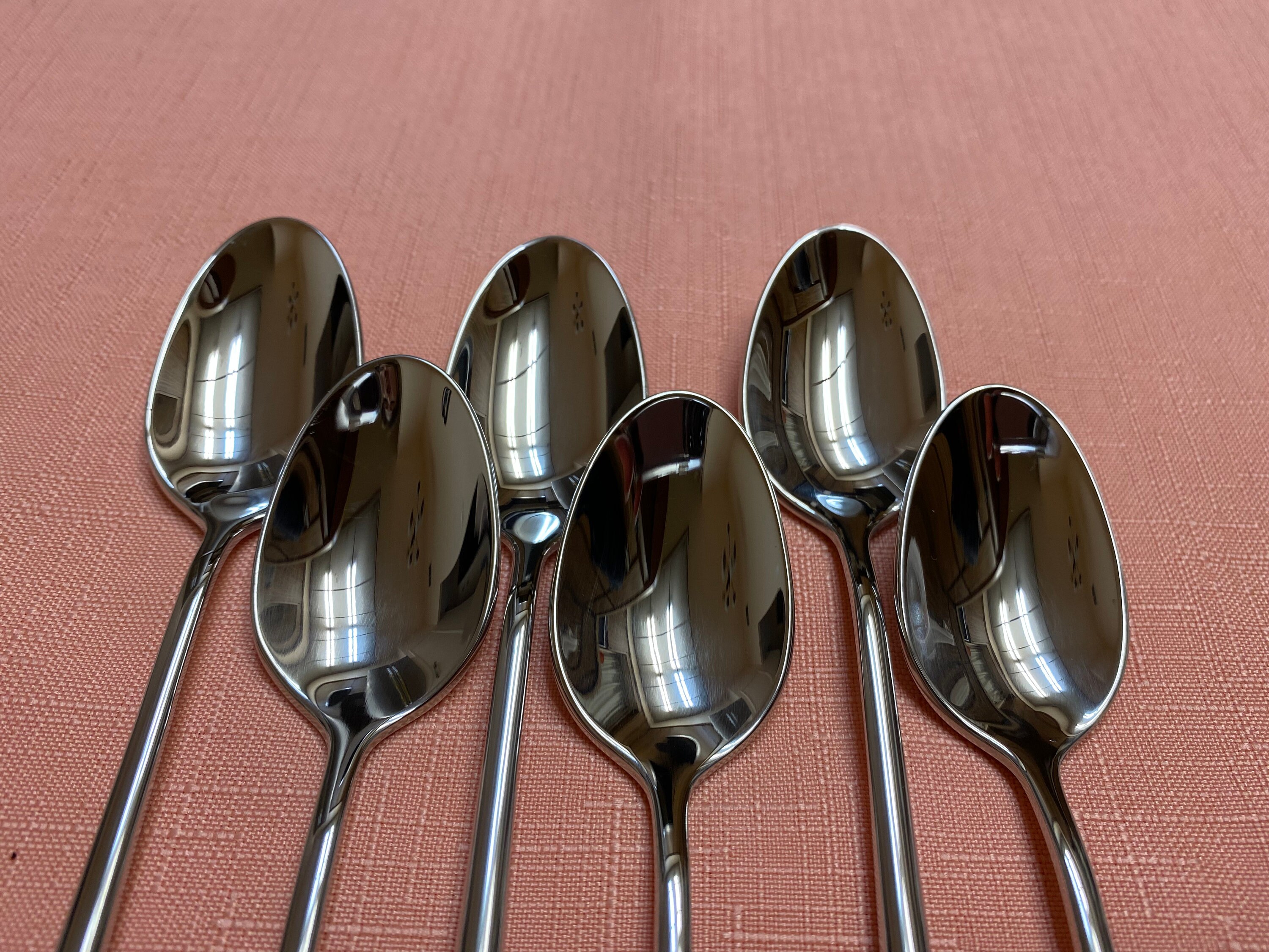 Oneida Easton USA glossy stainless steel flatware 6 iced tea Etsy