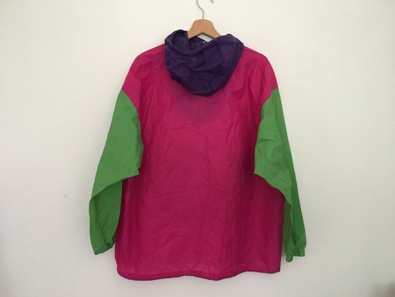 vintage K-WAY Anorak rain Coat oversized Size S p… - image 2
