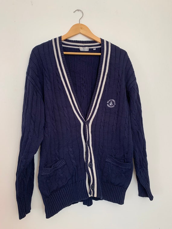 vintage Valentino Knitted Cardigan Sweater Retro B