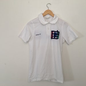 vintage ADIDAS Stefan Edberg Tennis  Polo Size S COlor White rare 90&#39;s
