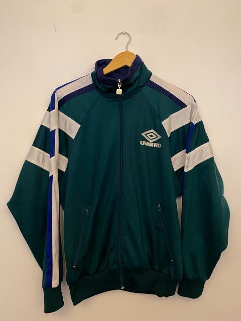 Veste Suède Vintage Umbro - Bleue - Taille S - Adulte - Comme Neuve