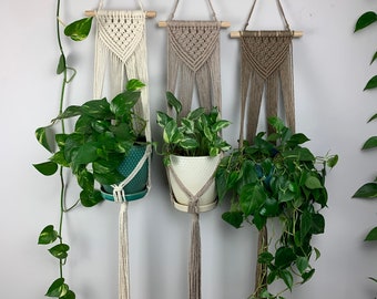 Macrame Plant Hanger - Macrame Wall Plant Holder - Macrame Decor - Boho Decor - Wholesale Macrame