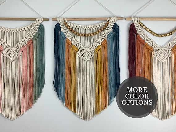 Macrame Wall Hanging - Boho Decor - Macrame Decor - Modern Macrame -Wall Art - S