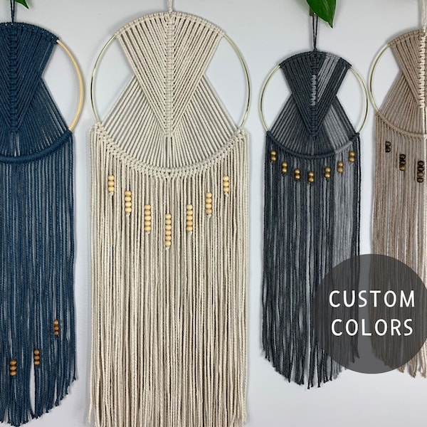 Macrame Hoop Wall Hanging - Custom Macrame - Boho Decor - Macrame Decor - Modern Macrame -Wall Art