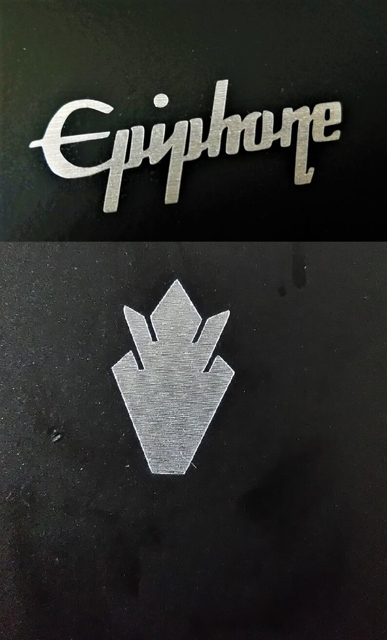 Epiphone Guitar Headstock Logo & Crown DieCut Nickel Ore Etsy