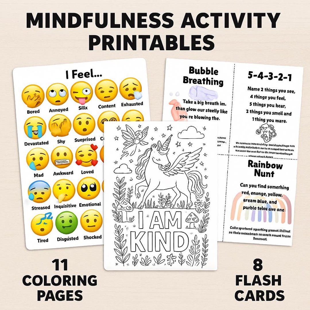 Kids Emotional Regulation Bundle Printable Worksheets, SEL Activities ...