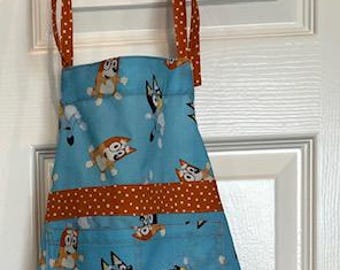 Blue Dog Child Apron
