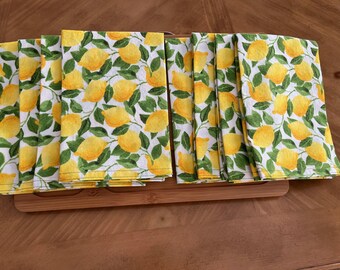 Lemons! Lemons! Lemons! Cloth Napkins Set of 8