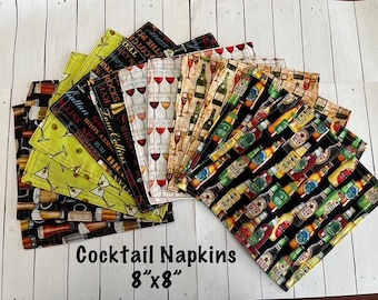 Cocktail/Libations Cloth Napkins