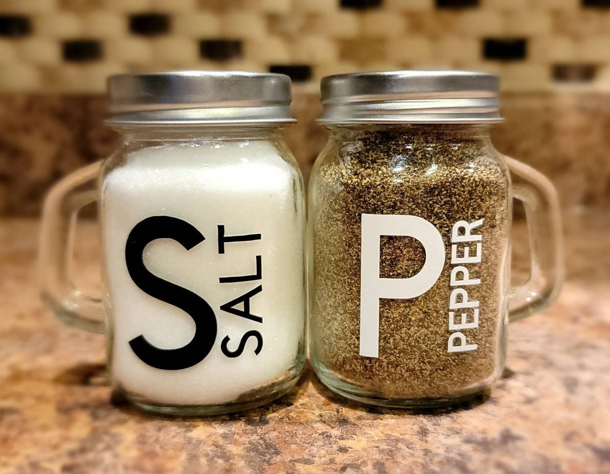 Custom Salt and Pepper Shakers Personalized Etsy