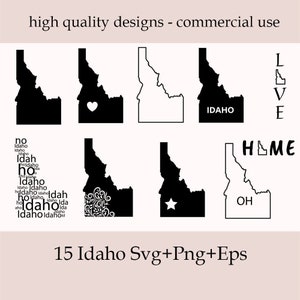 Idaho SVG-Bundle, Silhouette, Idaho Zustand Clipart, Idaho Haus SVG, Idaho Umriss Png, Vektor-Shit-Design, Idaho Karte Zustand svg, Idaho Png