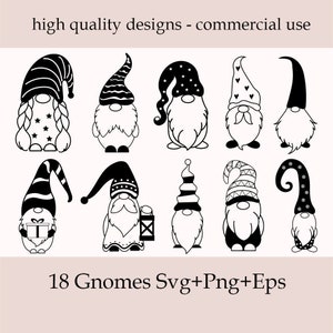 Pakiet Gnome SVG, Gnomes Svg, Pakiet Gnome na Boże Narodzenie, Sylwetka Gnomów, Pliki do cięcia dla Cricut, Gnomes Merry Christmas Svg, Dekoracje świąteczne