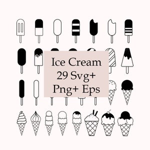 Eiscreme-Svg-Bundle, Popsicle-Svg, Dessert-Png, Schnitt-Datei, Sommer-Svg, Cricut, Eiscreme-Kegel Vektor, Eis am Stiel Clipart, Sommer-Tshirt-Svg, Clipart