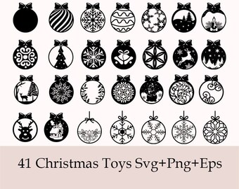 Christmas Toys Svg, Christmas Ornaments Svg, Cut Files For Cricut, Christmas Decoration Vector, Christmas Balls Svg, Xmas Svg Bundle Clipart