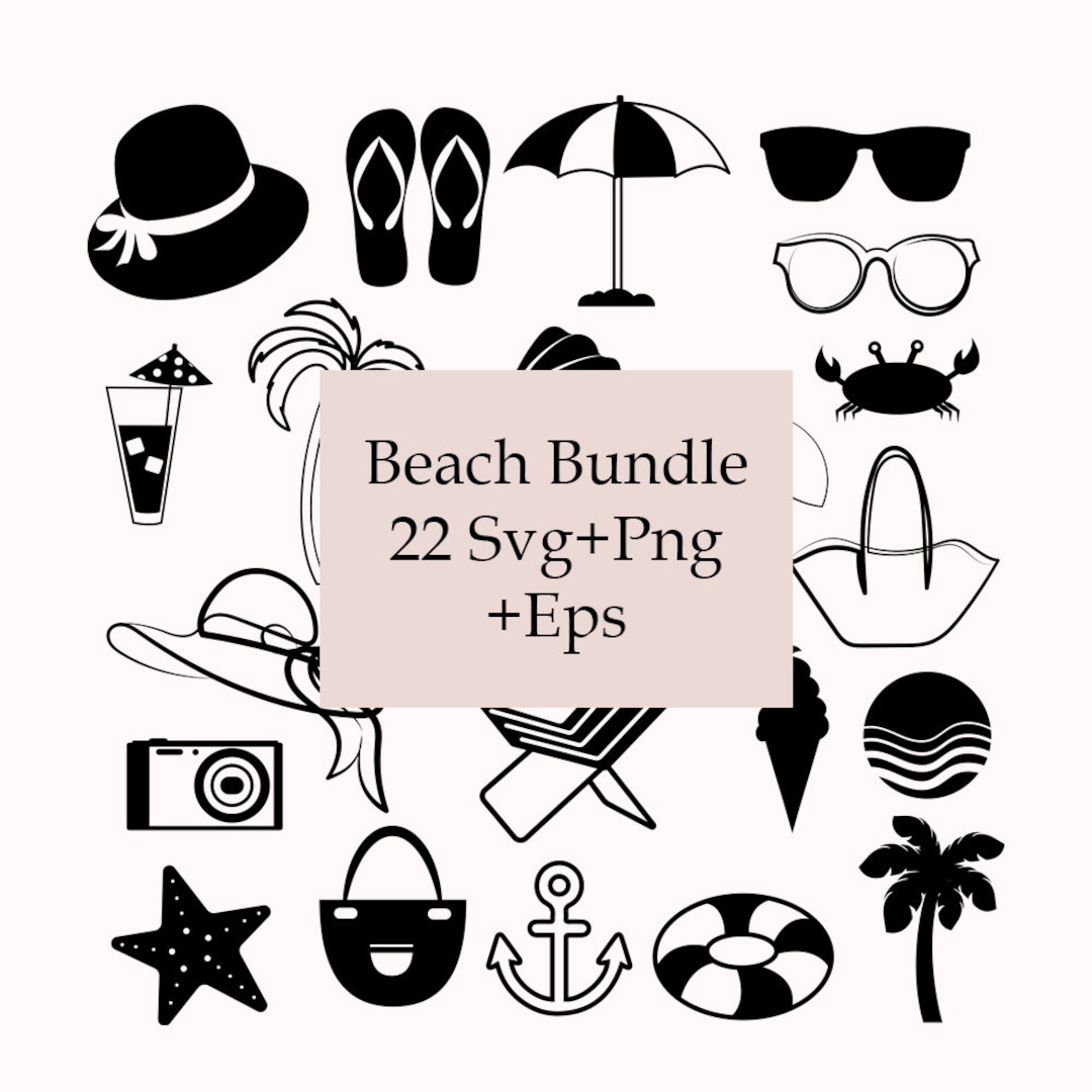 Beach Svg Bundle, Summer Svg, Cut Files for Cricut, Beach Life Svg ...