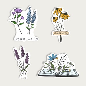 Wildblumen Muster, Wildblumen Muster, Wildblumen Muster, Wildblumen Muster, Wildblumen Muster, Png, Eps, geschnittene Dateien für Cricut Bild 3