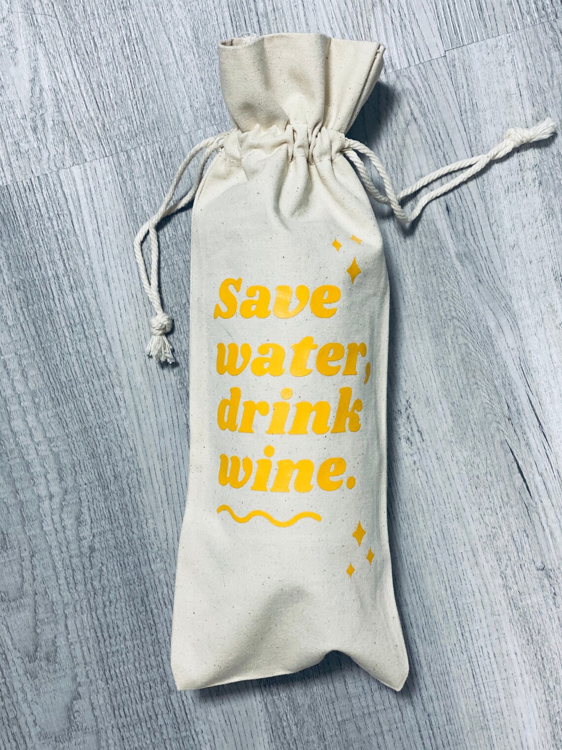 Burlap Wine Bag Etsy