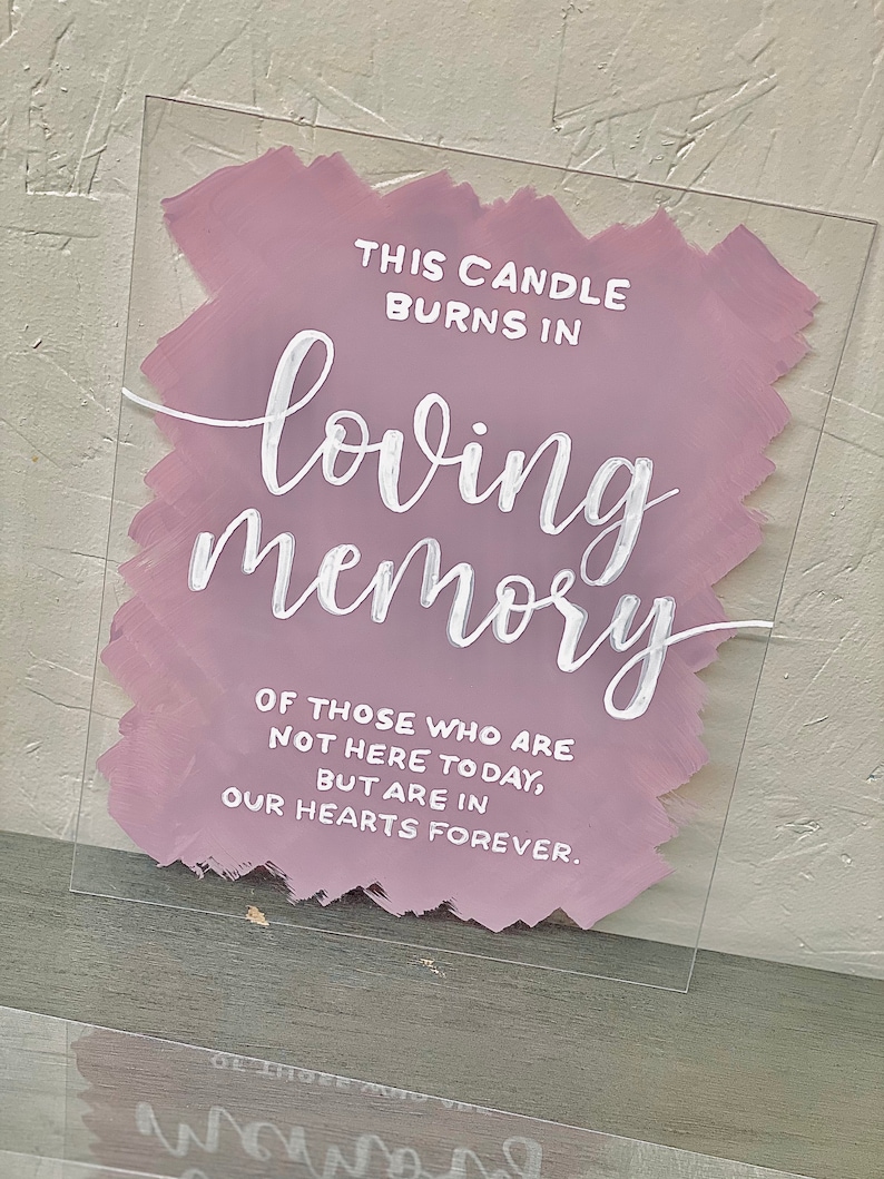 Personalized 8x10 Acrylic Sign \u2219 Wedding Sign \u2219 Party Sign \u2219 Party Decor