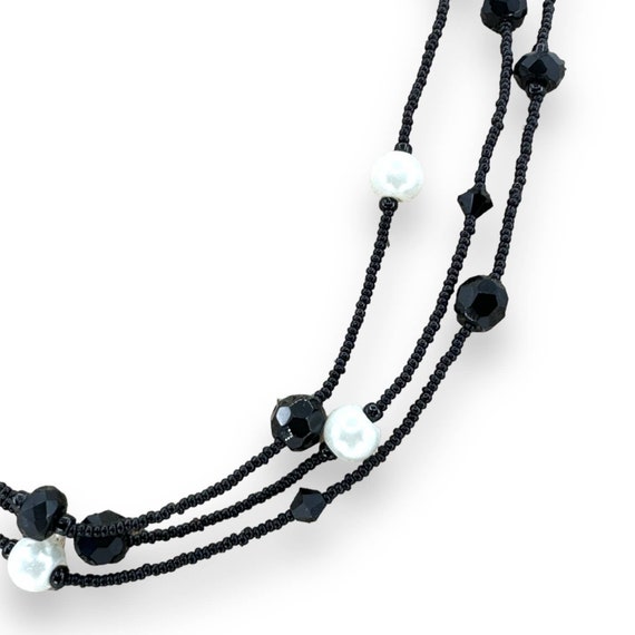 White House Black Market Necklace Three-Layered B… - image 2